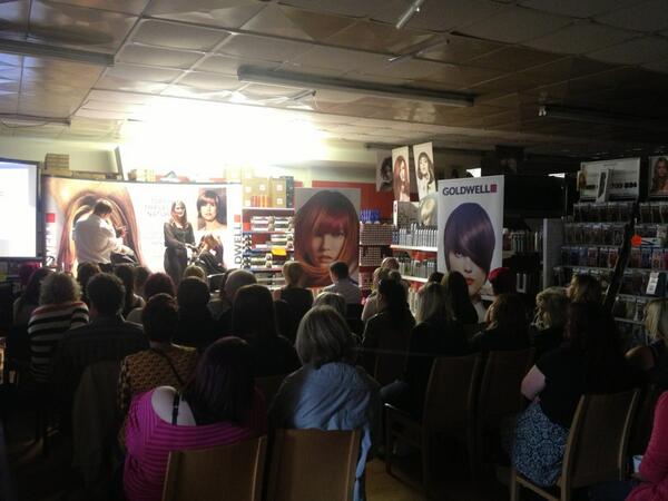 Great turn out on our #goldwell #live on stage watching #habia #erick #lander cutting skills
 <a href="/devonhairbeauty/">Devon Hair & Beauty Supplies</a>