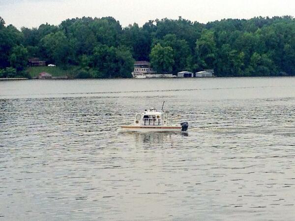 clay_haney's tweet photo. Limestone County Sheriff at the dock #elkriver http://t.co/T0PvFl4BJc