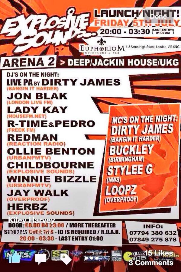 redman_kileyh's tweet image. On route now @damochelseaboy @djsliphazard @reaction_radio House Down Session #ExplosiveSounds