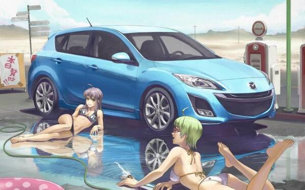 ILoveAnimeRu's tweet photo. http://t.co/p4Trk0Vtbs Фото: Anime girl автомобиль реклама  рек http://t.co/RnqbEcfLnj