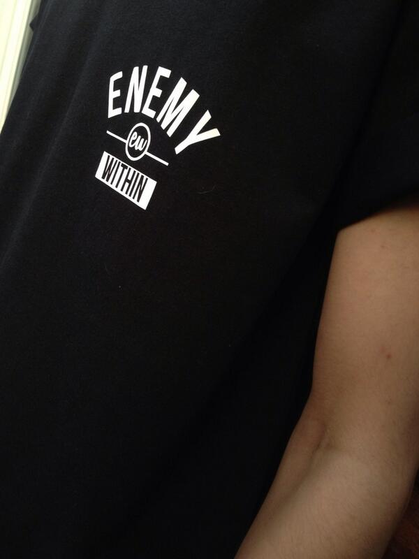 EnemyWithinAppa's tweet image. The black tee badge logo will be hitting our online store at 10pm, price will be £9.99! enemywithinapparel.bigcartel.com