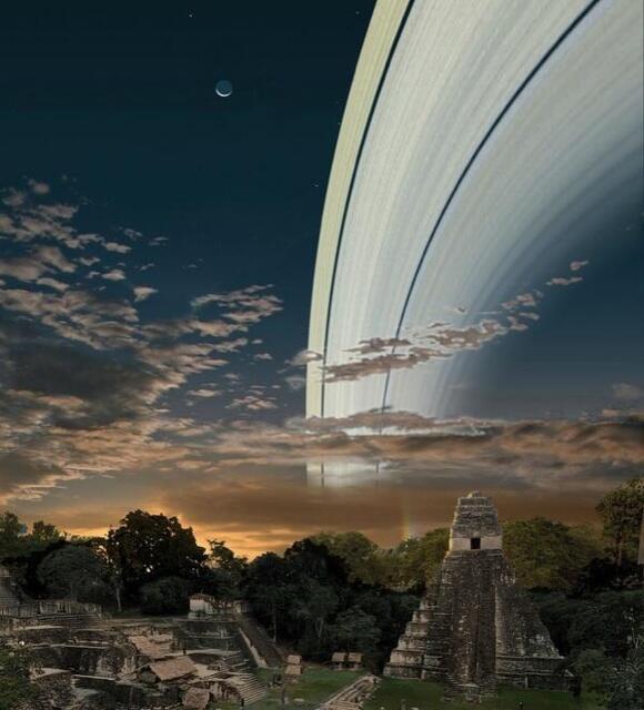NaturPictures's tweet photo. Si la Tierra tuviera los anillos de Saturno se verían así. http://t.co/5L0Okv5GSq
