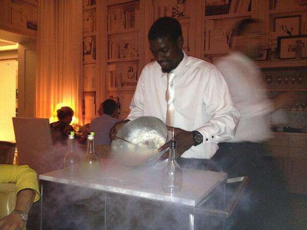 JerryLibbin's tweet photo. Doby making Caparinhana's at SLS http://t.co/qWva1HZ0X2
