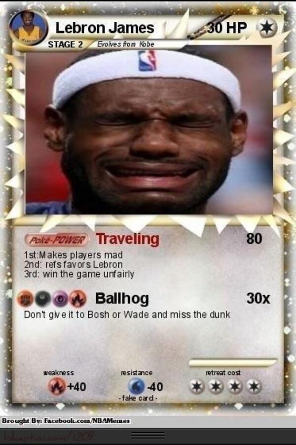 Lebron James Pokemon card?