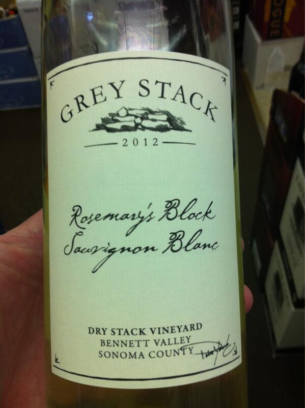 Thanks Phil @HennipenLakeLiquors for introducing me to 2012 @GreyStack Rosemarys Block #SauvBlanc #Wine 
Case sold