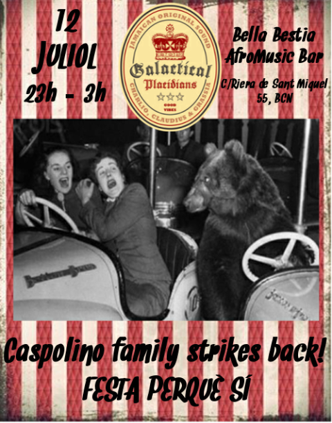 GalacticalP's tweet photo. Divendres que vé estarem al BellaBestia (BCN)!!! El viernes que viene estaremos en el BellaBestia (BCN)!!!! one love http://t.co/GIEMIkDHVY