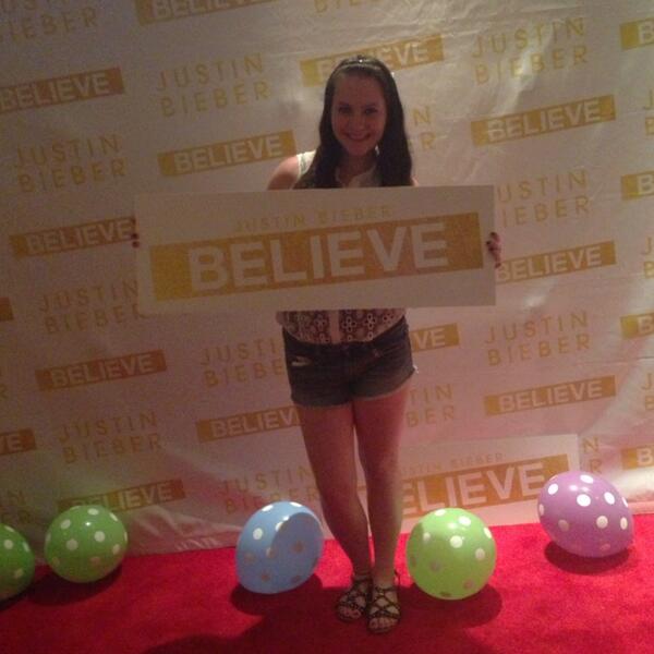 brittanyjbright's tweet photo. &amp; now I know why they call it the #BELIEVE tour. http://t.co/ibw2IUIyT0