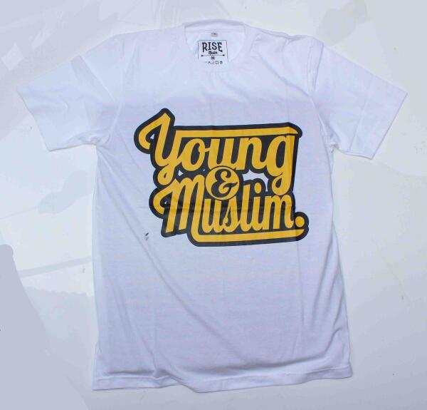 RiseMuslim's tweet photo. Young &amp; Muslim | Short Sleeve (White) | S, M, L, XL | idr 100k, for order text to +6285710310424 http://t.co/gJ8T1bL9RU