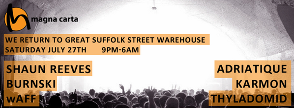 On July 27th <a href="/MagnaCarta_LDN/">Magna Carta</a> take over our arches &gt;&gt;&gt;