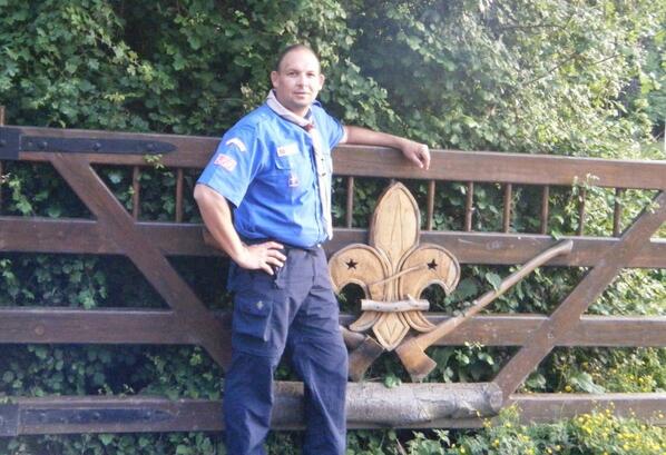Scout Leader and Wood Badge holder Luis Mauricio Pineda from Costa Rica visiting Gilwell Park
