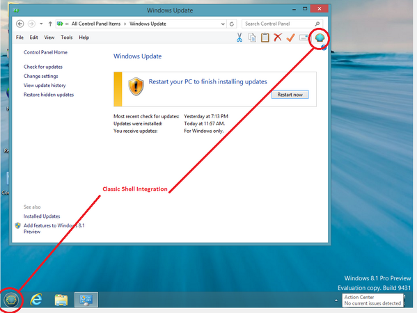 rtkwt's tweet image. #W8.1 #classicshell integration, brings back the same old desktop experience to #w8 #w8.1 @vin2ktalks @nkumar_