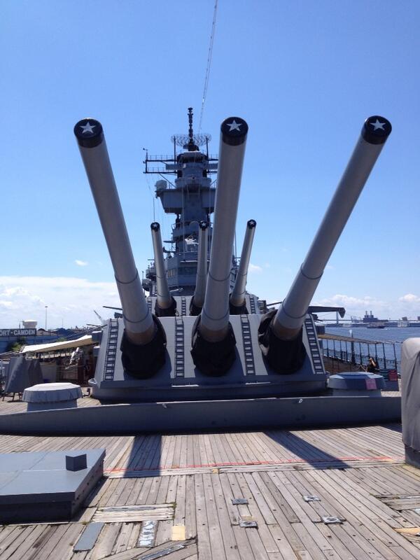 rollymon's tweet photo. Thanks to all if our service men and women who keep us safe. Battleship New Jersey http://t.co/GfmsZTZGwF