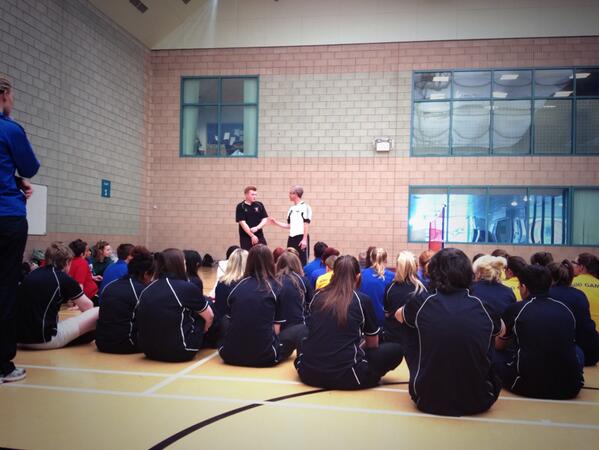 Developing leadership skills through badminton at our 2013 Sports Leadership Day <a href="/YouthSportTrust/">Youth Sport Trust</a> @tynewearsport