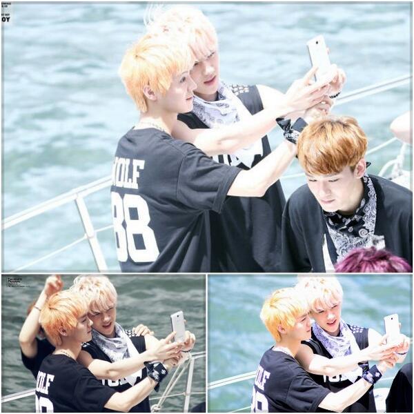 FluffyFox's tweet photo. Hunhan went on honeymoon. http://t.co/vi01GsrrlS