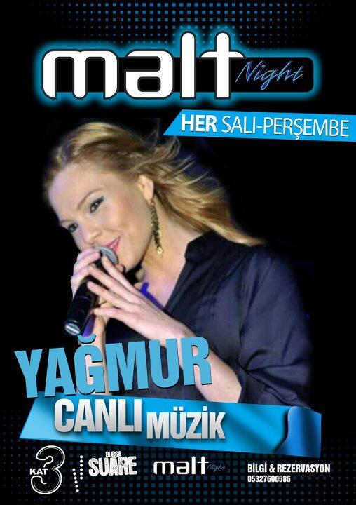 Bu akşam yağmur'la canlı müzik keyfi var...