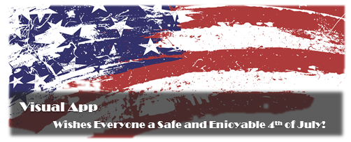 VisualApp007's tweet image. Happy 4th of July from the Visual Appsters!