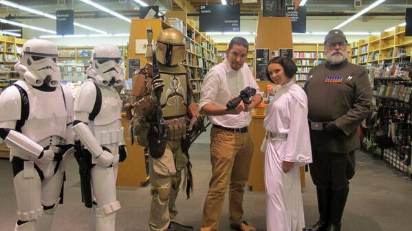 The <a href="/CloudCity501st/">Cloud City Garrison</a> kicking of the William Shakespeare's Star Wars:Verily, ANewHope book tour w/ author Ian Doescher