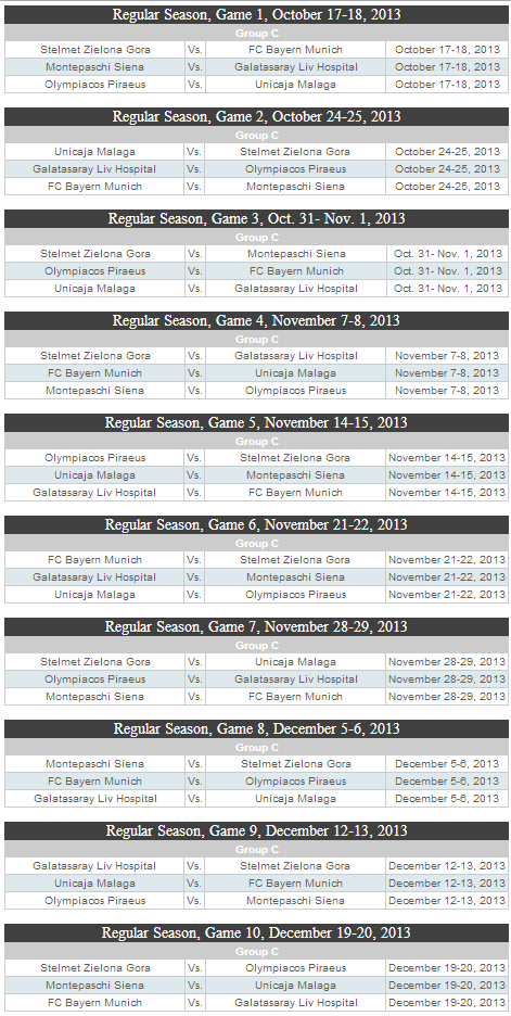 GSbasket's tweet photo. Euroleague fikstürümüz belli oldu: http://t.co/9m1ss1WDnf