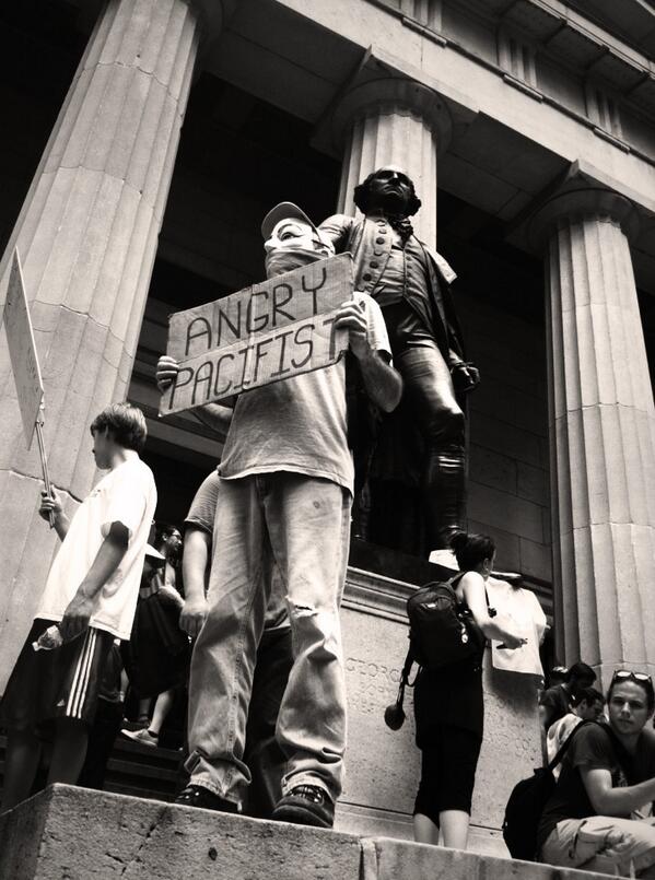 TheNewYork20's tweet photo. #RTFNYC Angry Pacifist http://t.co/iNtOjiYITz