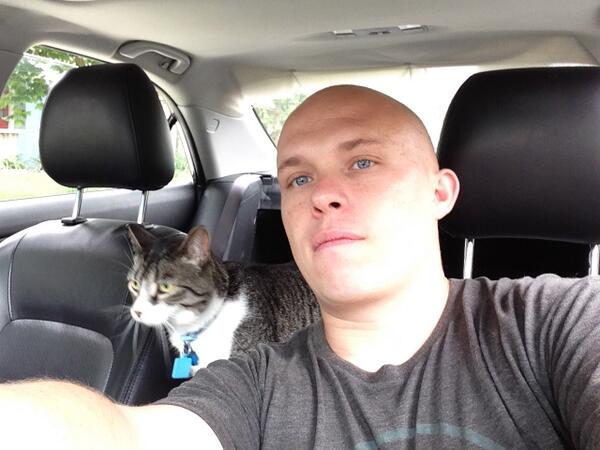 jqr's tweet image. took my cat on a car ride today #kittycopilot