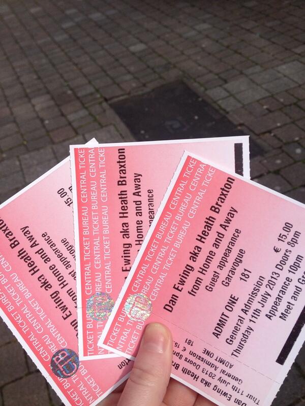 iamaoifeg's tweet photo. Got my tickets for meet and greet with @_DanEwing with @Ailish_Mcgowan &amp; @so_sweeney #homeandawayaddicts #riverboys http://t.co/RbYxPYtNCm
