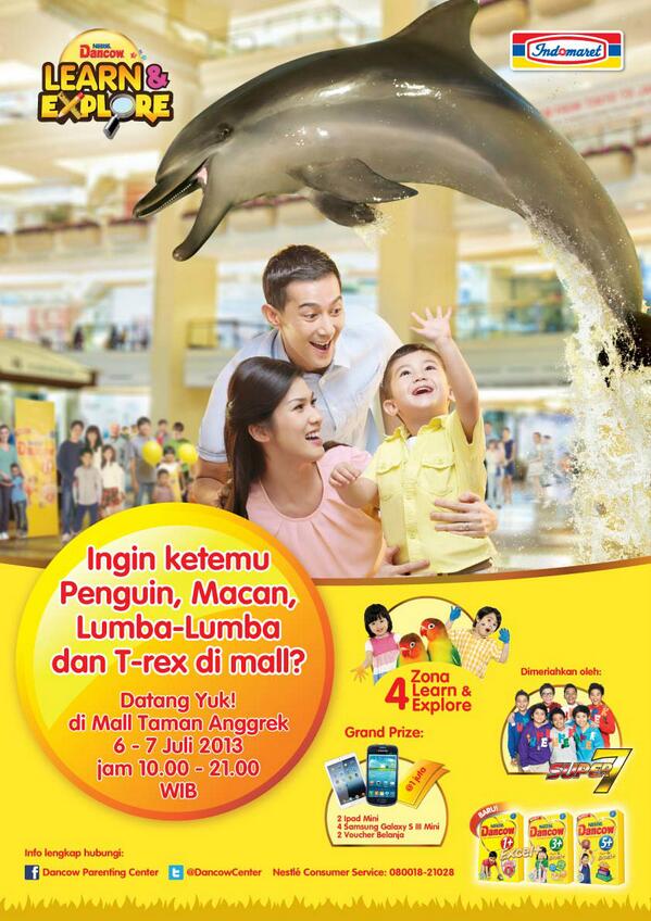 Indomaret's tweet photo. Besok DANCOW #LearnExplore dimulai lho! Sudah punya tiket masuknya? Kalau belum, bisa beli OTS kok. Caranya:--> http://t.co/ZdtEdaYfqx