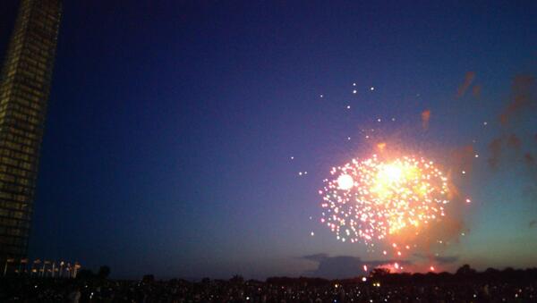 Fireworks on the mall in DC.