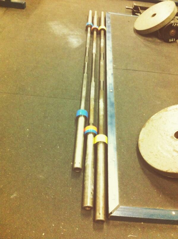 StrongmanPharmD's tweet image. The right bars for the right jobs #powerbar #deadliftbar #squatbar