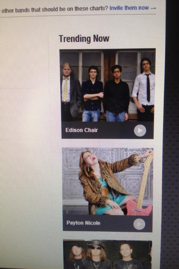 paytonloveee's tweet photo. guess who is trending on reverbnation.... http://t.co/dR4aguLzrt