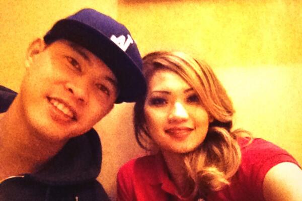 DAMNitLIN's tweet photo. Me and @ecafkrod  at break time #wsop http://t.co/HmzQB0UhJ8