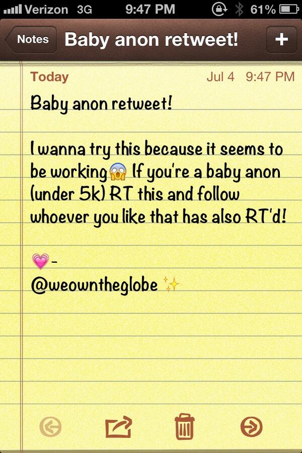 weowntheglobe's tweet image. RT IF YOU'RE A BABY ANON