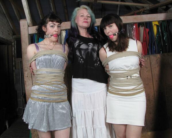 Tied4time's tweet photo. A sneek preview of tonights update. Heres Violet and Sassie http://t.co/9kQjzVZLMD. #bondage #bdsm #gags http://t.co/P2TihwCyFA