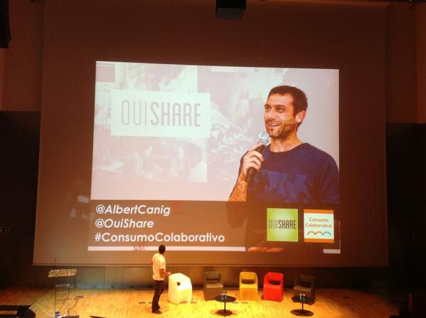 anamesas's tweet image. @AlbertCanig de @OuiShare habla de su comunidad sobre intercambio de conocimiento #consumocolaborativo en #ODSC13
