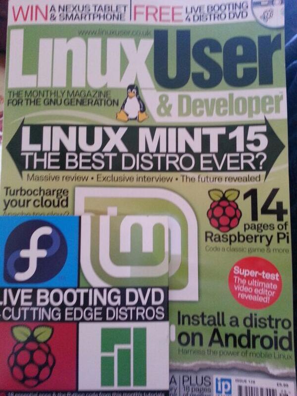 Raspberry_Spy's tweet image. Lots of #raspberrypi goodness in latest @LinuxUserMag which I just picked up. Plus review of #beaglebone black.