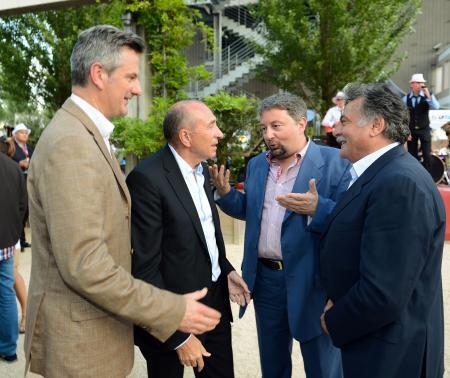 Pierre Fanneau (Progrès), Gérard Collomb (Sénateur-Maire de Lyon), Mirco Iadarola e Biagio Fico (CCIE Lyon)