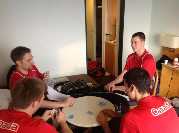 "@slurmsmacenzie: Cards with the boys! <a href="/blizzbann/">blair bann</a> <a href="/Gord_Perrin/">John Gordon Perrin</a> <a href="/graham_vigrass/">Graham Vigrass</a> #stayclowned " Loving me some misplays.
