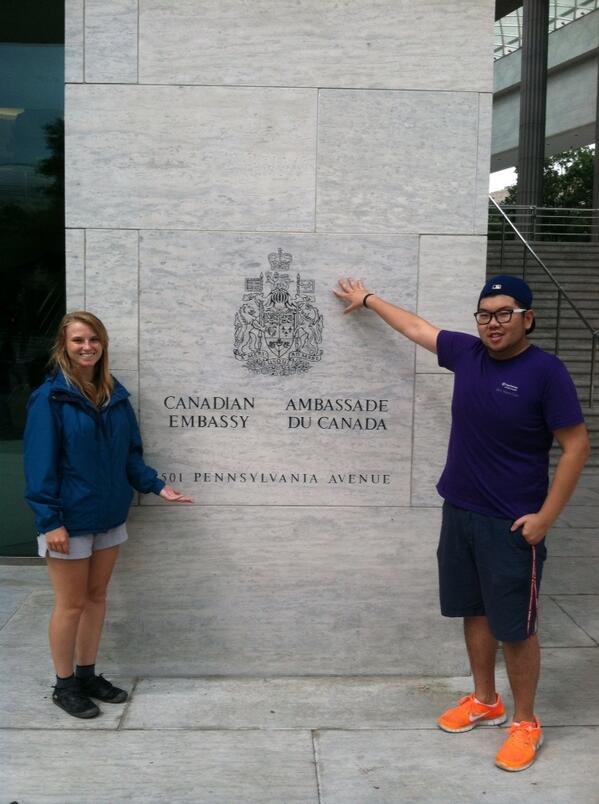 JongShin23's tweet photo. @GTCareersUS 12. We love canadians. Embassy. #gtinterns #teamdonth8 http://t.co/29Dxes4wOP
