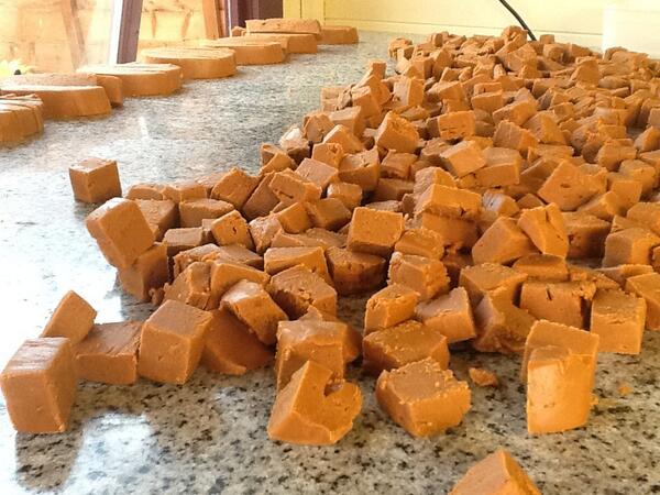 Jon_misterfudge's tweet photo. My new flavour Salted Caramelised Fudge it tastes delicious, on sale tomorrow @J24 Farmers Market http://t.co/9B5euzAQyn