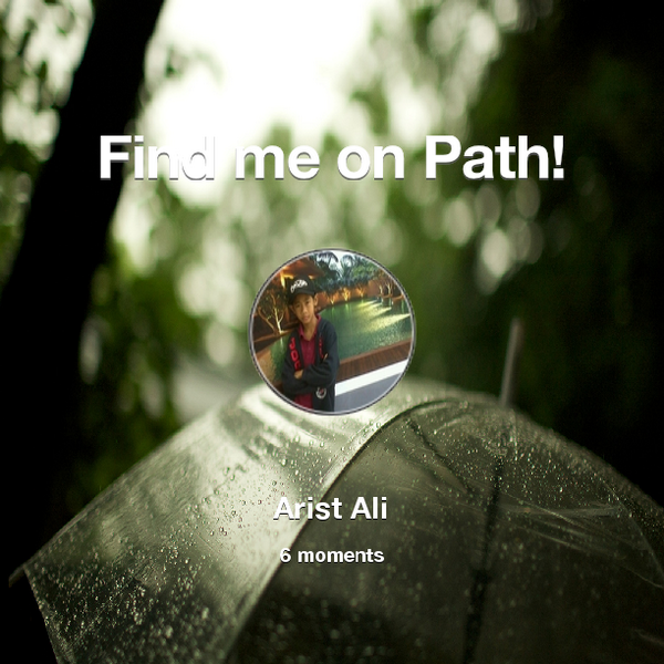 arst25's tweet photo. Find me on #Path now! Go to: http://t.co/LhgCn5c61o! #thepersonalnetwork http://t.co/HAG9VdNYOG