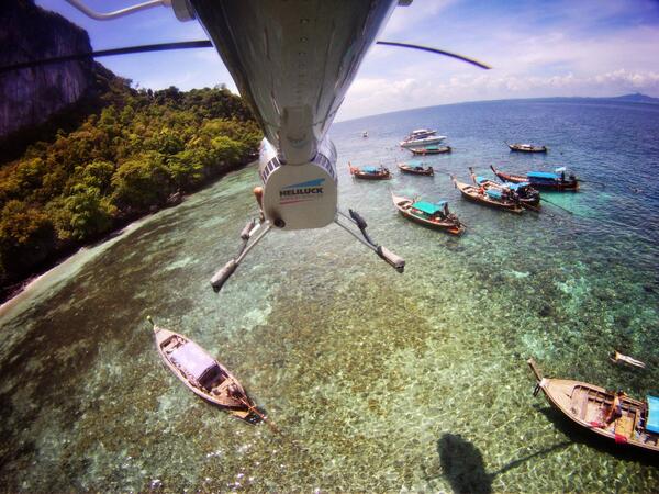 GoProFishin's tweet image. “@GoPro: Photo of the Day! Andreas Hentchel enjoys a Heli ride in Paradise. #GoPro #Caribbean http://t.co/7JXkvb9owa” #GoProOrGoHome