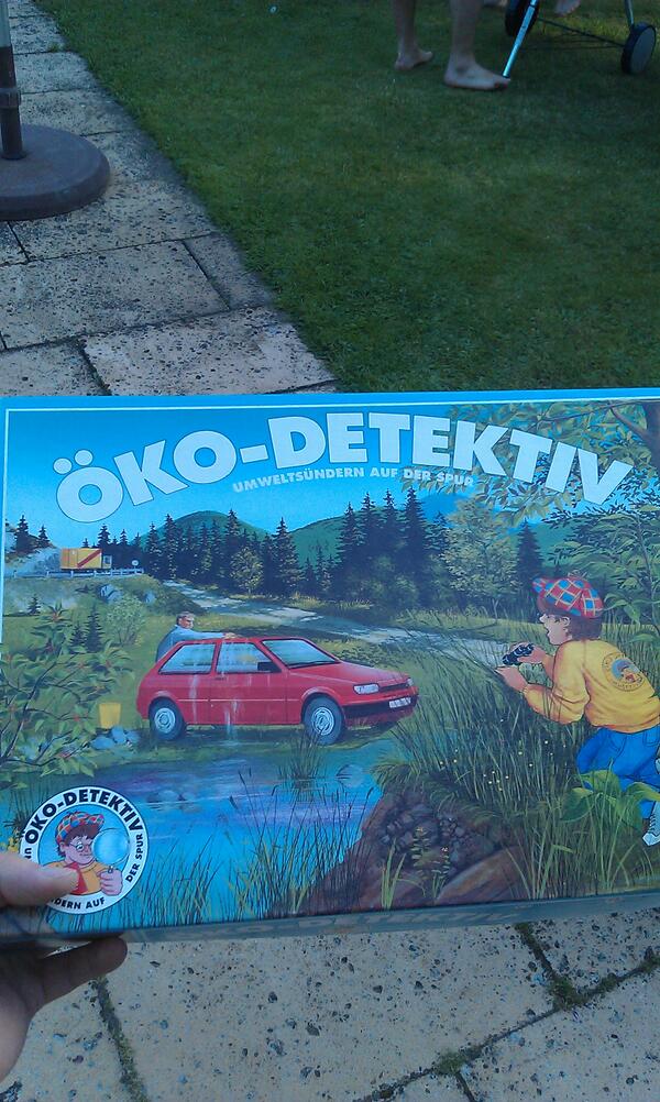 Heute Abend sind wir politisch unterwegs. Eine kleine Partie Öko-Detektiv #grünewelle