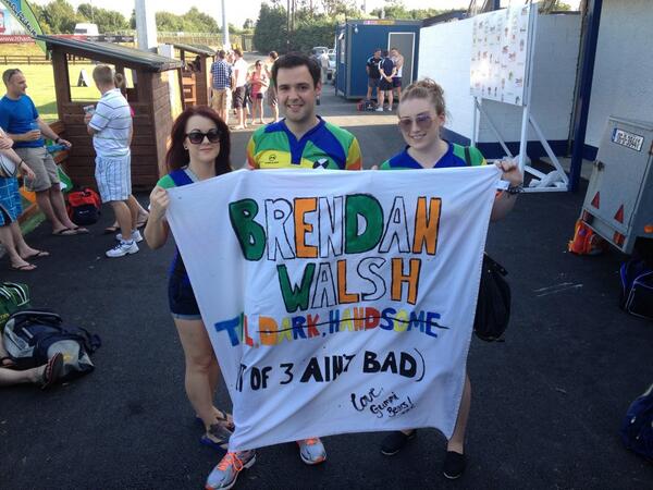 tagrugby's tweet photo. The Gummi Bears are out supporting their man Brendan Walsh who's playing #tagrugby for Ireland tonight. http://t.co/HjuAY86zJL