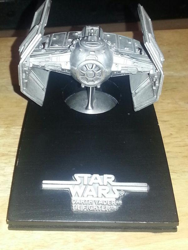 StarWarsCollec's tweet photo. STAR WARS RAWCLIFFE PEWTER DARTH VADER TIE FIGHTER - VERY RARE!!! http://t.co/Iud1OMG2JE