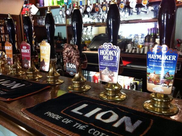 Where can you try seven draught <a href="/HookyBrewery/">Hook Norton Brewery</a> beers? The Brewery Tap of course. Welcome Haymaker...