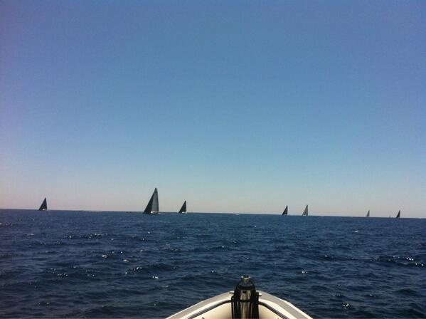 Enjoying the conditions on Gladiator. <a href="/52SuperSeries/">52 SUPER SERIES</a> #RoyalCupMarinaIbiza