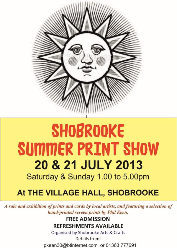 Forthcoming exhibition of printmaking.