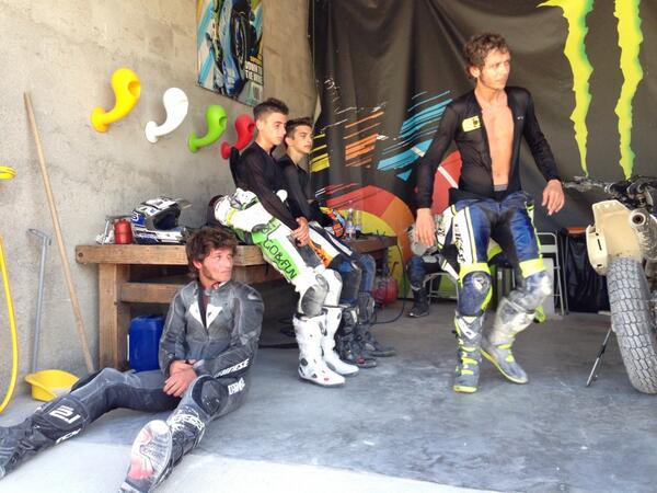 AlbiTebaldi's tweet photo. that's motorcycling
@ValeYellow46 @_Nicco23 @Luca_Marini_97 @guymartinracing 
VR46 Pro Flat Track http://t.co/WthY5fLiRE