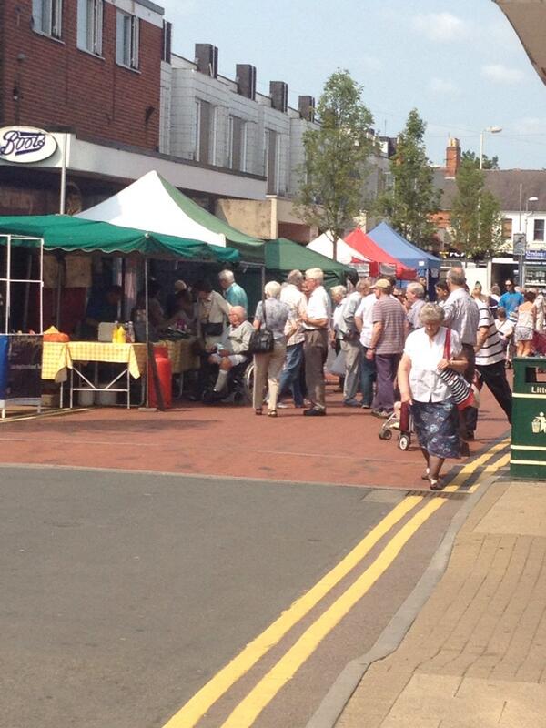 It's been a great day in Wigston the #farmersmarket was a huge success  
The next one will be on the 2nd August