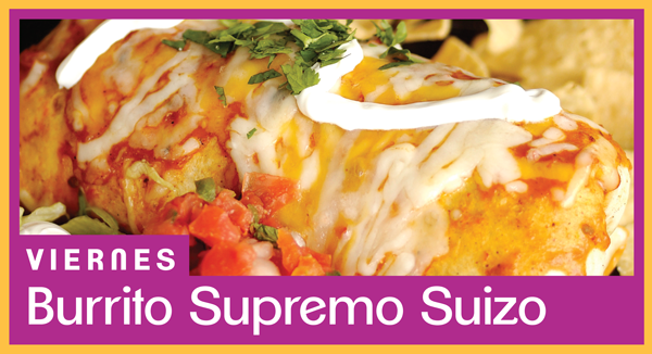 HijolePR's tweet photo. Nuestro especial de los viernes: Burrito Supremo Suizo, ¡$9.99 incluyendo refresco!  #HijolePR #PlazaDelSol #Bayamón http://t.co/ukkYQhEnK7