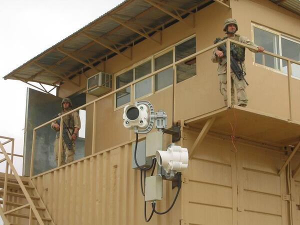 SONAbeam 1250-M links installed at Bagram Airbase, Afghanistan #fso #opticalwireless #sonabeam #freespaceoptics